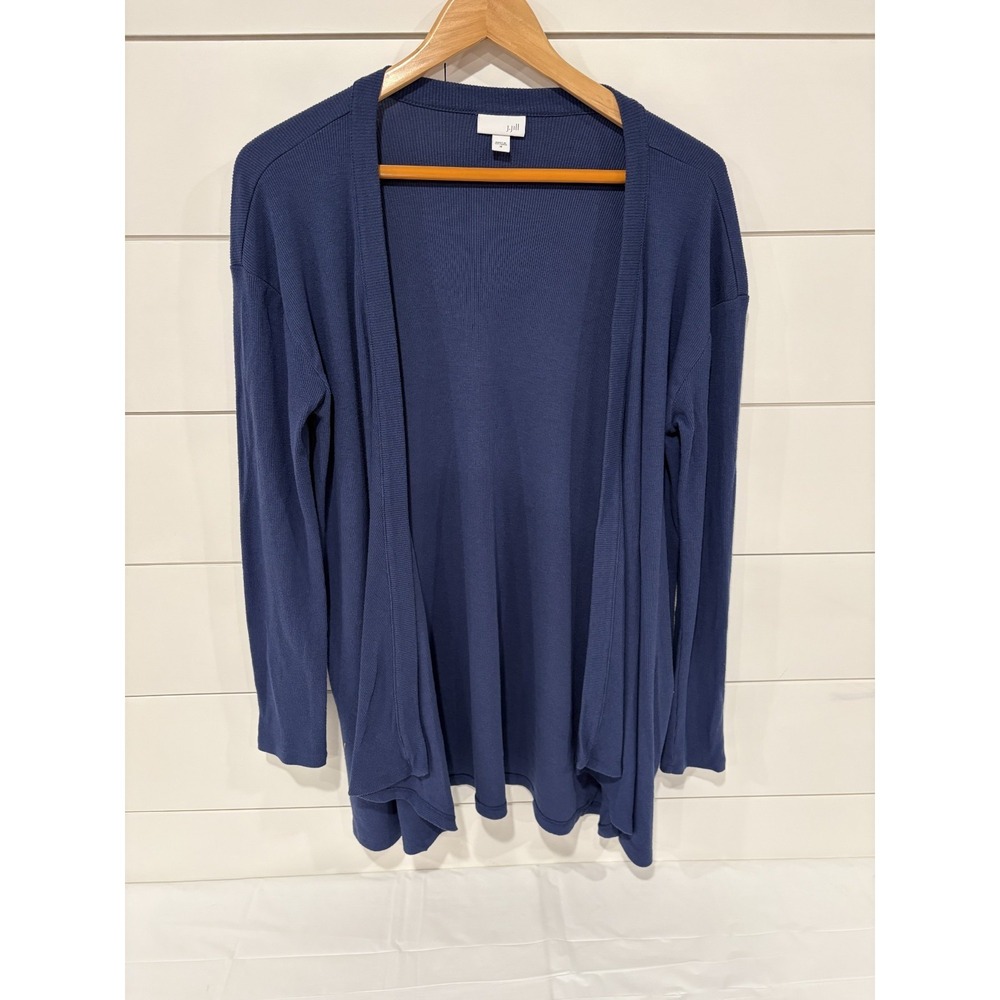 J. Jill Long Sleeve Polyester Blend Open Front Cardigan Sweater Women's Size‎ M